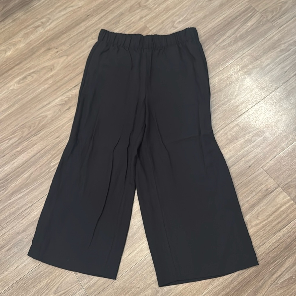 H&M Black Wide-Leg Pants